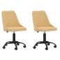 vidaXL Esszimmerstühle 2 Stk. Drehbar Gelb Stoff vidaXL Esszimmerstühle 2 Stk. Drehbar Gelb Stoff