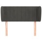 vidaXL Kopfteil mit Ohren Dunkelgrau 103x23x78/88 cm Samt vidaXL Kopfteil mit Ohren Dunkelgrau 103x23x78/88 cm Samt