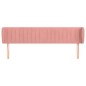 vidaXL Kopfteil mit Ohren Rosa 163x23x78/88 cm Samt vidaXL Kopfteil mit Ohren Rosa 163x23x78/88 cm Samt