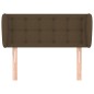 vidaXL Kopfteil mit Ohren Dunkelbraun 93x23x78/88 cm Stoff