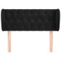 vidaXL Kopfteil mit Ohren Schwarz 93x23x78/88 cm Samt vidaXL Kopfteil mit Ohren Schwarz 93x23x78/88 cm Samt