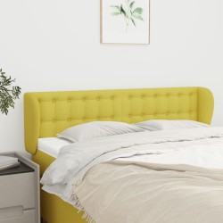 vidaXL Kopfteil mit Ohren Grün 147x23x78/88 cm Stoff
