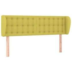 vidaXL Kopfteil mit Ohren Grün 147x23x78/88 cm Stoff