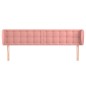 vidaXL Kopfteil mit Ohren Rosa 163x23x78/88 cm Samt vidaXL Kopfteil mit Ohren Rosa 163x23x78/88 cm Samt