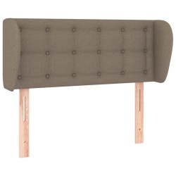 vidaXL Kopfteil mit Ohren Taupe 103x23x78/88 cm Stoff