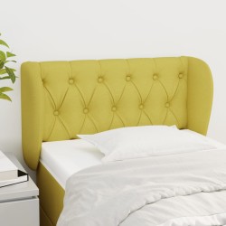 vidaXL Kopfteil mit Ohren Grün 83x23x78/88 cm Stoff