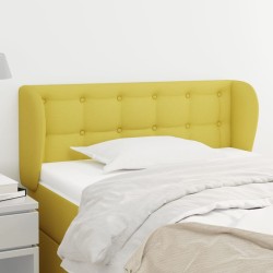 vidaXL Kopfteil mit Ohren Grün 93x23x78/88 cm Stoff