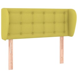 vidaXL Kopfteil mit Ohren Grün 93x23x78/88 cm Stoff