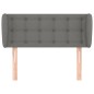 vidaXL Kopfteil mit Ohren Dunkelgrau 103x23x78/88 cm Stoff