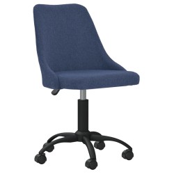 Esszimmerstühle 2 Stk. Drehbar Blau Stoff