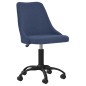 Esszimmerstühle 2 Stk. Drehbar Blau Stoff Esszimmerstühle 2 Stk. Drehbar Blau Stoff