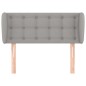 vidaXL Kopfteil mit Ohren Hellgrau 93x23x78/88 cm Stoff vidaXL Kopfteil mit Ohren Hellgrau 93x23x78/88 cm Stoff