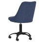 Esszimmerstühle 2 Stk. Drehbar Blau Stoff Esszimmerstühle 2 Stk. Drehbar Blau Stoff