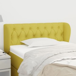 vidaXL Kopfteil mit Ohren Grün 93x23x78/88 cm Stoff