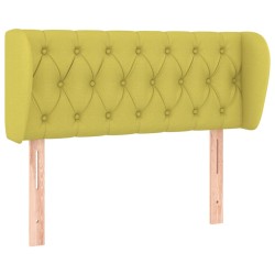 vidaXL Kopfteil mit Ohren Grün 93x23x78/88 cm Stoff