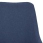 Esszimmerstühle 2 Stk. Drehbar Blau Stoff Esszimmerstühle 2 Stk. Drehbar Blau Stoff