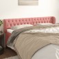 vidaXL Kopfteil mit Ohren Rosa 183x23x78/88 cm Samt vidaXL Kopfteil mit Ohren Rosa 183x23x78/88 cm Samt