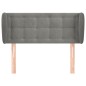 vidaXL Kopfteil mit Ohren Hellgrau 83x23x78/88 cm Samt vidaXL Kopfteil mit Ohren Hellgrau 83x23x78/88 cm Samt