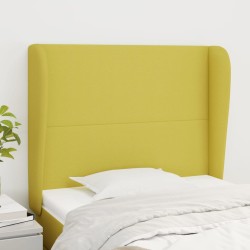vidaXL Kopfteil mit Ohren Grün 103x23x118/128 cm Stoff