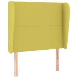 vidaXL Kopfteil mit Ohren Grün 103x23x118/128 cm Stoff