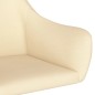 Esszimmerstühle 2 Stk. Drehbar Creme Stoff Esszimmerstühle 2 Stk. Drehbar Creme Stoff