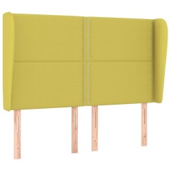 vidaXL Kopfteil mit Ohren Grün 147x23x118/128 cm Stoff