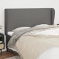 vidaXL Kopfteil mit Ohren Dunkelgrau 163x23x118/128 cm Stoff vidaXL Kopfteil mit Ohren Dunkelgrau 163x23x118/128 cm Stoff