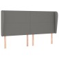 vidaXL Kopfteil mit Ohren Dunkelgrau 163x23x118/128 cm Stoff vidaXL Kopfteil mit Ohren Dunkelgrau 163x23x118/128 cm Stoff