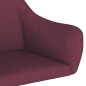 Esszimmerstühle 2 Stk. Drehbar Lila Stoff Esszimmerstühle 2 Stk. Drehbar Lila Stoff