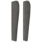 vidaXL Kopfteil mit Ohren Dunkelgrau 83x23x118/128 cm Samt