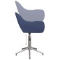 Esszimmerstühle 2 Stk. Drehbar Blau Stoff Esszimmerstühle 2 Stk. Drehbar Blau Stoff