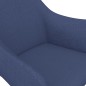 Esszimmerstühle 2 Stk. Drehbar Blau Stoff Esszimmerstühle 2 Stk. Drehbar Blau Stoff