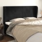 vidaXL Kopfteil mit Ohren Schwarz 203x23x118/128 cm Samt vidaXL Kopfteil mit Ohren Schwarz 203x23x118/128 cm Samt