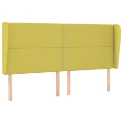 vidaXL Kopfteil mit Ohren Grün 163x23x118/128 cm Stoff