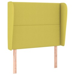 vidaXL Kopfteil mit Ohren Grün 83x23x118/128 cm Stoff