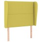 vidaXL Kopfteil mit Ohren Grün 83x23x118/128 cm Stoff