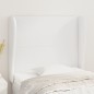 vidaXL Kopfteil mit Ohren Weiß 93x23x118/128 cm Kunstleder vidaXL Kopfteil mit Ohren Weiß 93x23x118/128 cm Kunstleder