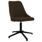 Esszimmerstühle 2 Stk. Drehbar Dunkelbraun Stoff Esszimmerstühle 2 Stk. Drehbar Dunkelbraun Stoff