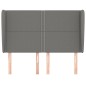 vidaXL Kopfteil mit Ohren Dunkelgrau 147x23x118/128 cm Stoff vidaXL Kopfteil mit Ohren Dunkelgrau 147x23x118/128 cm Stoff