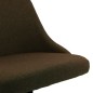 Esszimmerstühle 2 Stk. Drehbar Dunkelbraun Stoff Esszimmerstühle 2 Stk. Drehbar Dunkelbraun Stoff