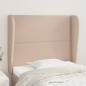 vidaXL Kopfteil mit Ohren Cappuccino-Braun 103x23x118/128cm Kunstleder vidaXL Kopfteil mit Ohren Cappuccino-Braun 103x23x118/128cm Kunstleder