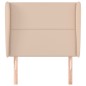 vidaXL Kopfteil mit Ohren Cappuccino-Braun 103x23x118/128cm Kunstleder vidaXL Kopfteil mit Ohren Cappuccino-Braun 103x23x118/128cm Kunstleder