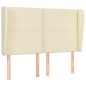 vidaXL Kopfteil mit Ohren Creme 147x23x118/128 cm Kunstleder vidaXL Kopfteil mit Ohren Creme 147x23x118/128 cm Kunstleder