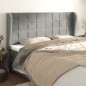 vidaXL Kopfteil mit Ohren Hellgrau 183x23x118/128 cm Samt vidaXL Kopfteil mit Ohren Hellgrau 183x23x118/128 cm Samt