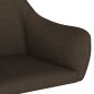 Esszimmerstühle 2 Stk. Drehbar Dunkelbraun Stoff Esszimmerstühle 2 Stk. Drehbar Dunkelbraun Stoff