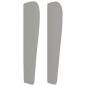 vidaXL Kopfteil mit Ohren Hellgrau 93x23x118/128 cm Stoff