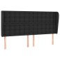 vidaXL Kopfteil mit Ohren Schwarz 203x23x118/128 cm Kunstleder vidaXL Kopfteil mit Ohren Schwarz 203x23x118/128 cm Kunstleder