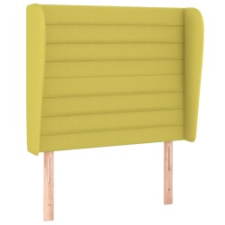 vidaXL Kopfteil mit Ohren Grün 83x23x118/128 cm Stoff