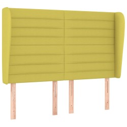 vidaXL Kopfteil mit Ohren Grün 147x23x118/128 cm Stoff