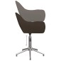 Esszimmerstühle 2 Stk. Drehbar Dunkelbraun Stoff Esszimmerstühle 2 Stk. Drehbar Dunkelbraun Stoff